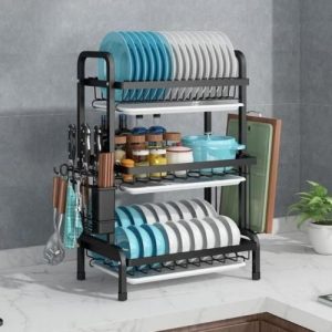 3layer bowl rack steel