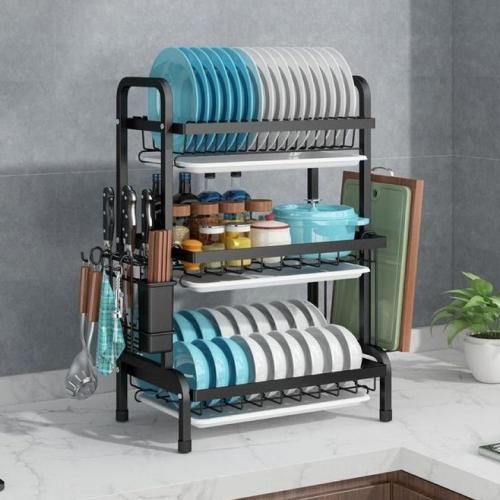 3layer bowl rack steel
