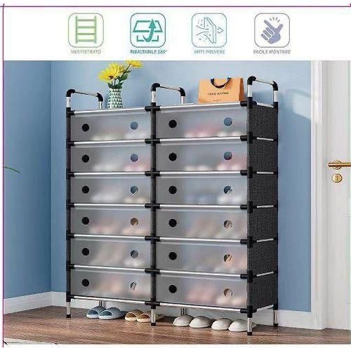 MULTI-TIER PORTABLE SHOE RACK