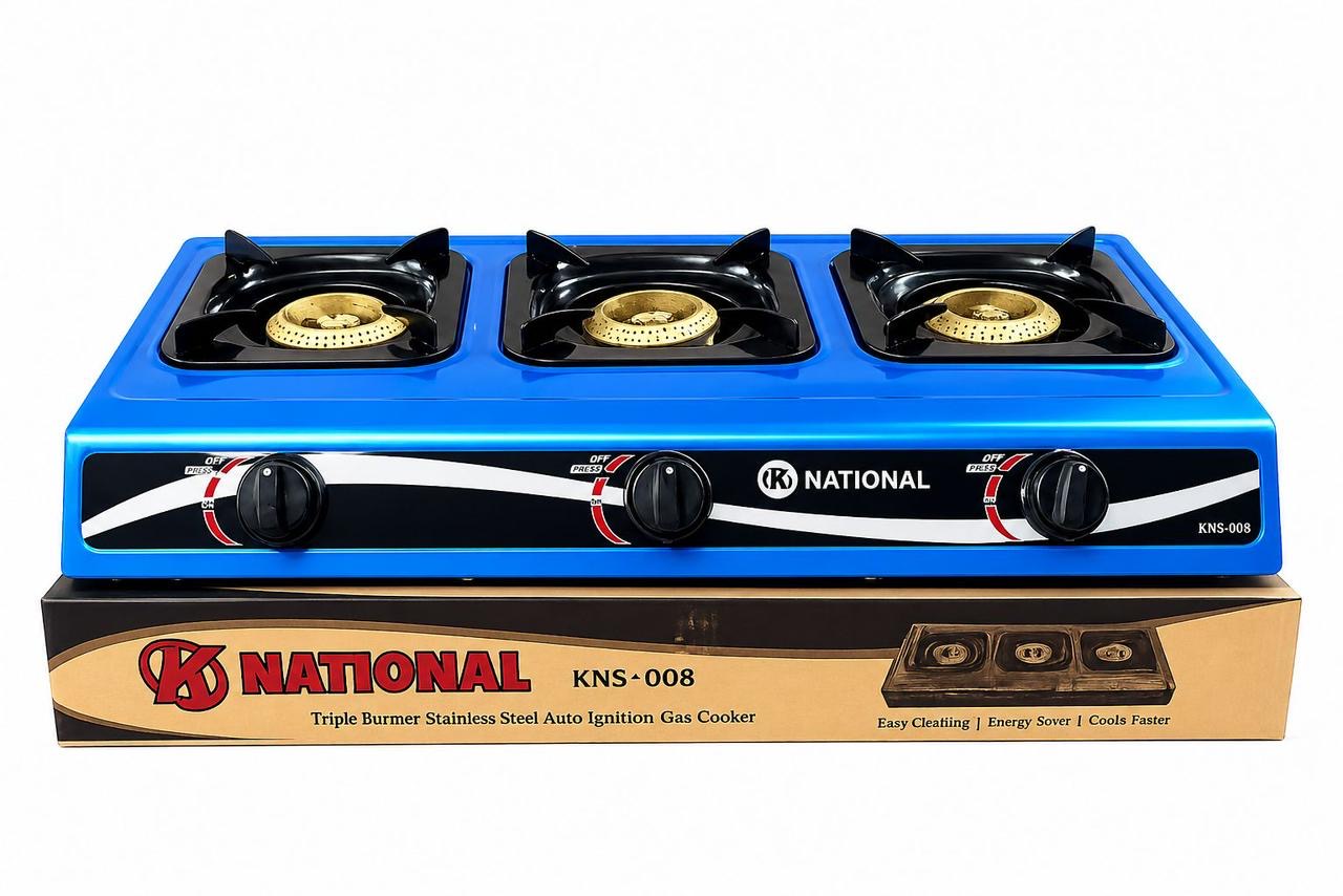 National 3burner Stove Gas cooker