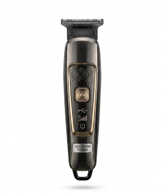 GEC-6089 Sleek Metallic Cordless Pro Trimmer