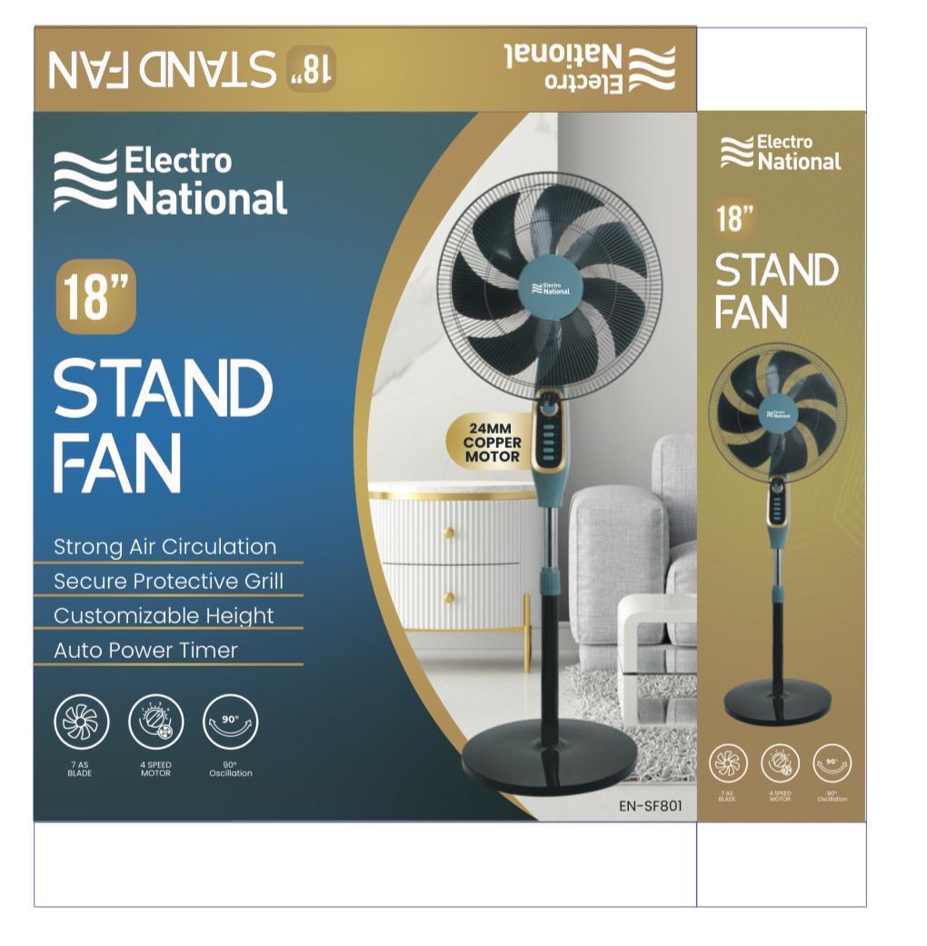 National Electric Stand Fan 18”